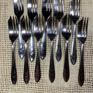 Set of 11 Vintage m.s. Ltd. E.P.N.S. Sheffield England Pastry Forks