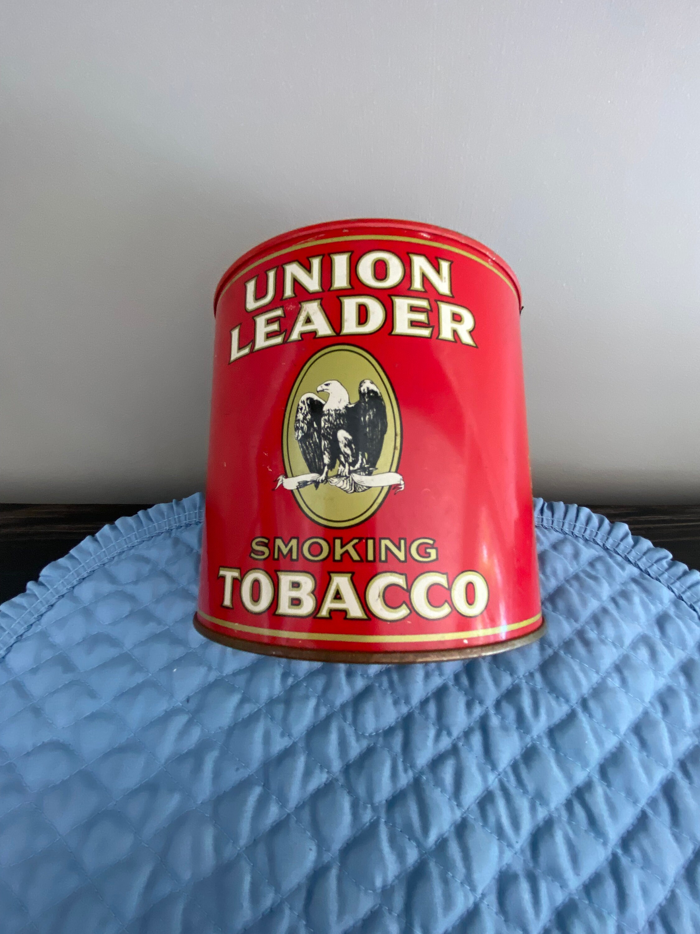 Vintage Union Leader Smoking Tobacco Tin