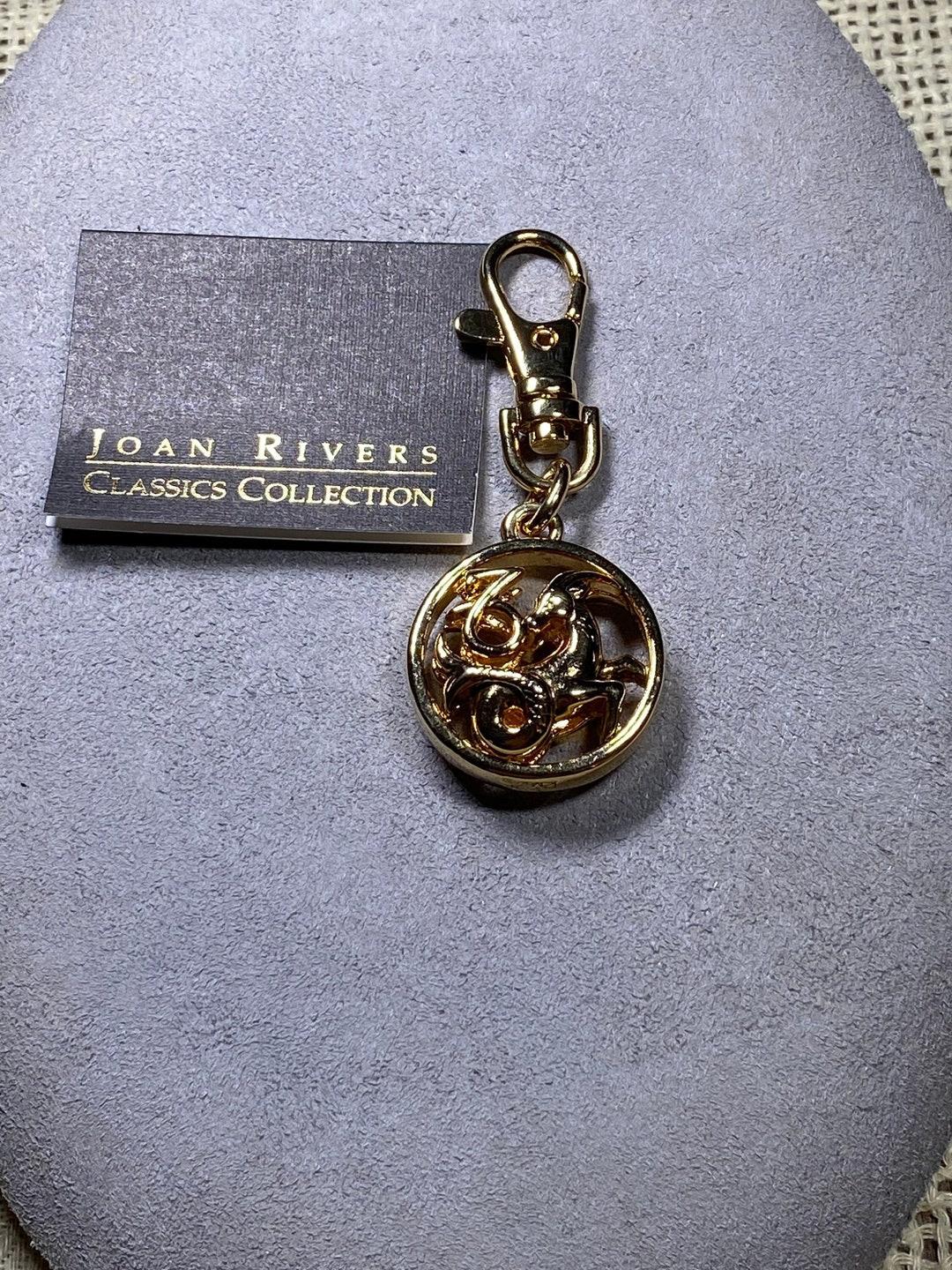 Signed Joan Rivers Zodiac Sign of the Goat Purse Charm Etsy