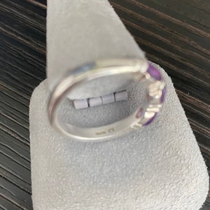 Sterling Silver and Amethyst Ring image 4