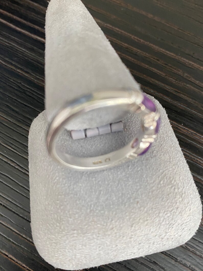 Sterling Silver and Amethyst Ring image 4