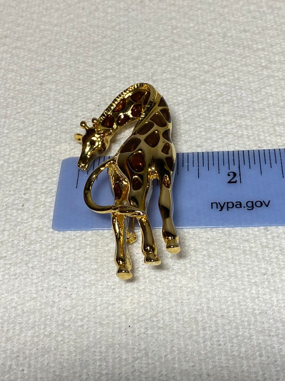 Vintage Giraffe Brooch - image 6