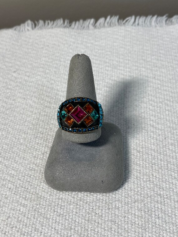 Heidi Daus Multi-Color Statement Ring - image 2
