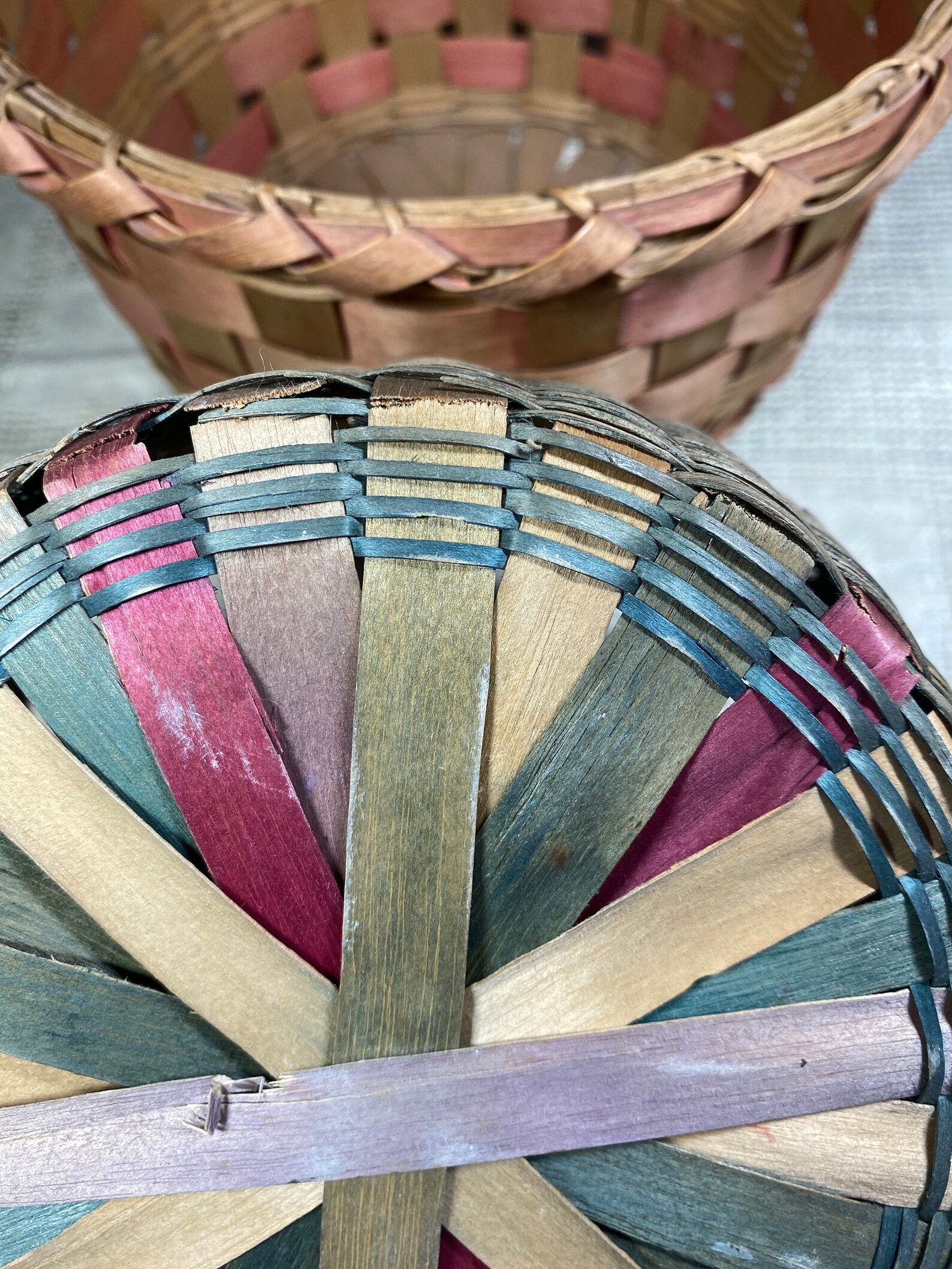 3 Vintage Mohawk Sweet Grass Baskets Etsy
