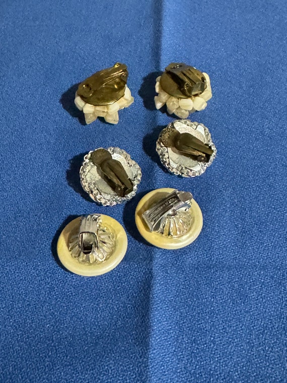 3 Pairs of Clip On Earrings From W. Germany - image 4