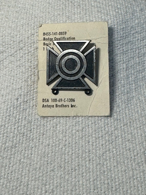 Vintage Army "Basic Sharpshooter" Weapons Qualifi… - image 1