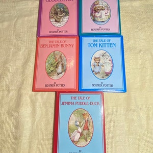Five Hardcover Books By Beatrix Potter (all with dust jackets)
