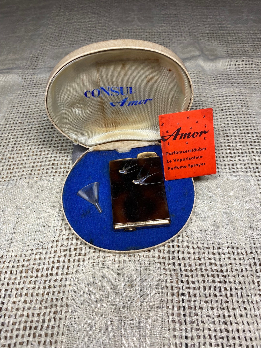 Vintage Consul Amor Perfume Atomizer With Original Funnel and - Etsy