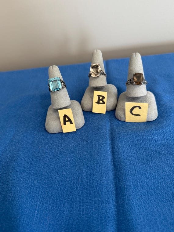 Choice of Vintage Sterling Silver Statement Rings