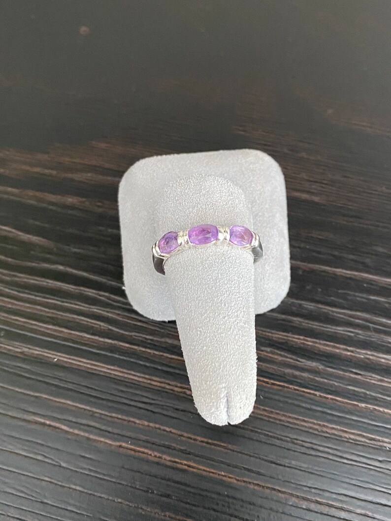 Sterling Silver and Amethyst Ring image 2