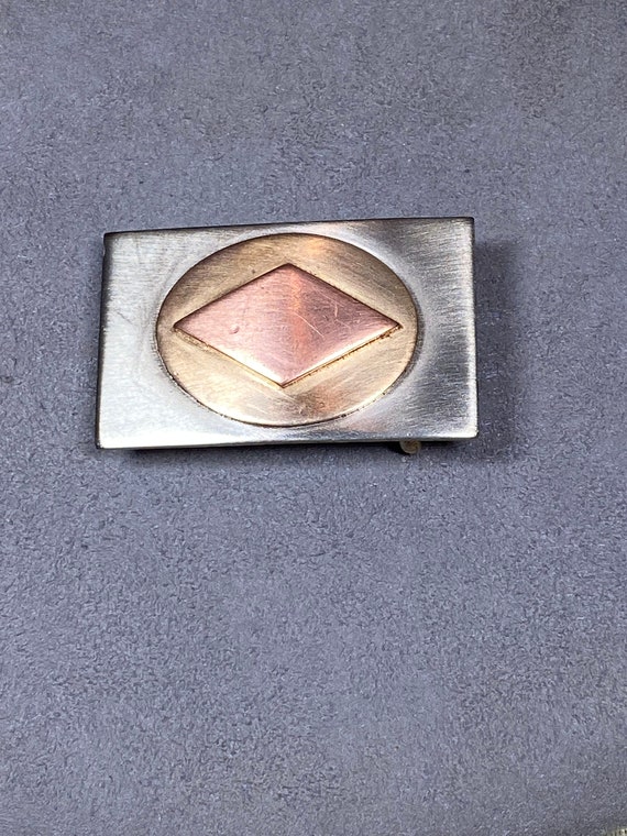 German Silver stamped ladies belt buckle. Amazon.com: German silver belt buckle Asters, Handmade  main image 2