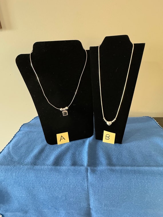 Choice of 2 Vintage Sterling Silver Necklaces