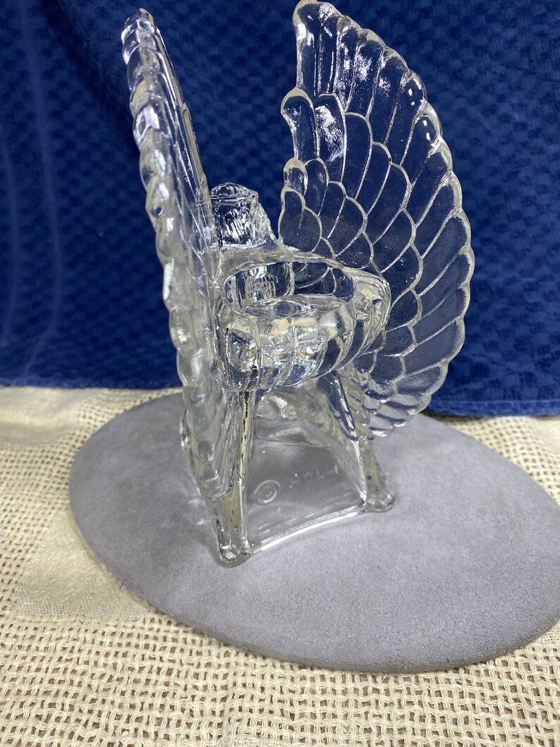 Clear Crystal Kneeling Praying Angel Candle Holder Etsy
