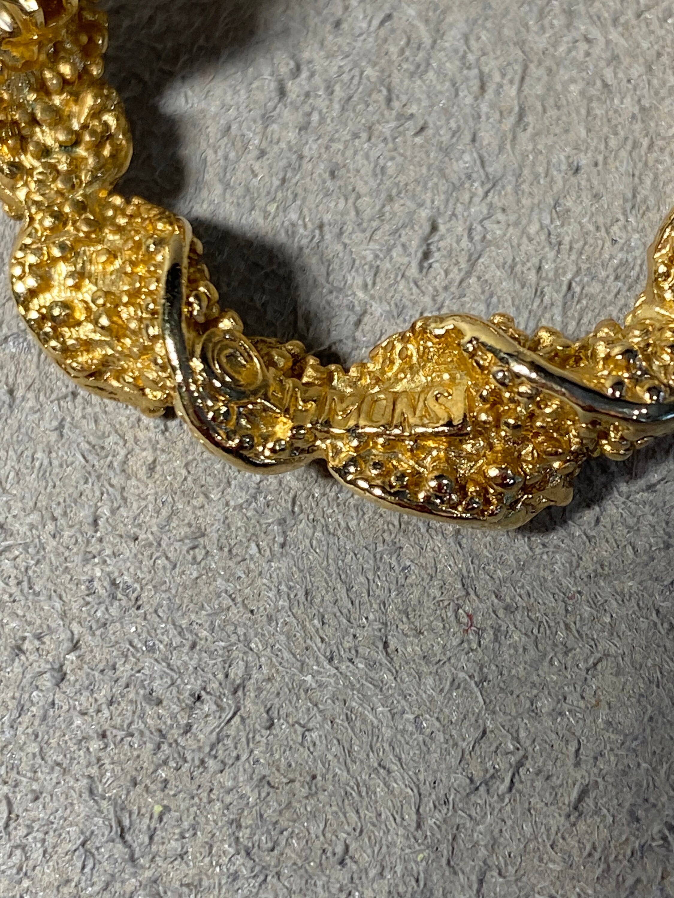 EMMONS ヴィンテージ ブローチ Vintage Emmons Brooch, Vintage Emmons Jewelry, Large Gold