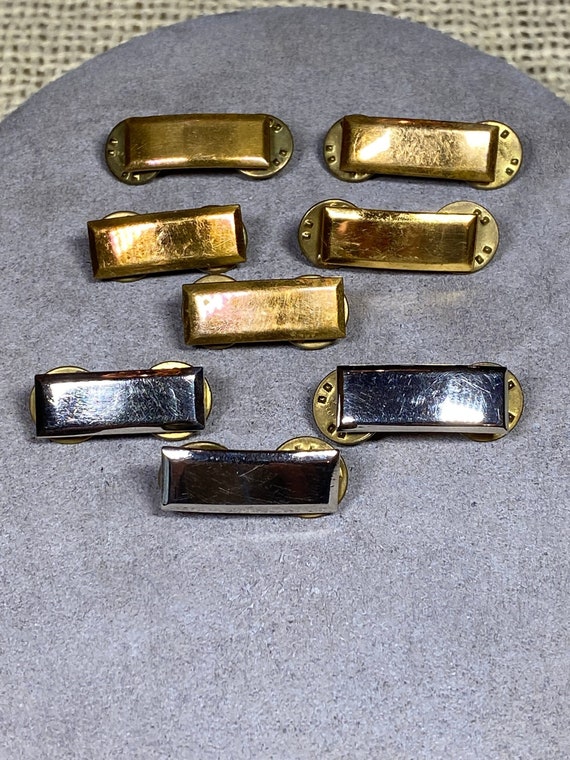 8 Lieutenate Gold and Silver tone Military Bars 5 