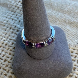 Sterling Silver and Amethyst Ring image 9