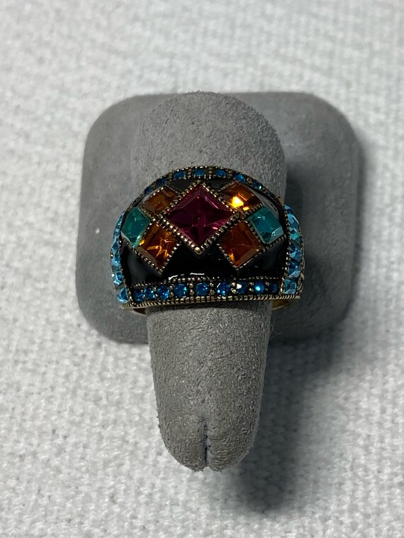 Heidi Daus Multi-Color Statement Ring - image 7