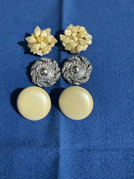 3 Pairs of Clip On Earrings From W. Germany - image 3