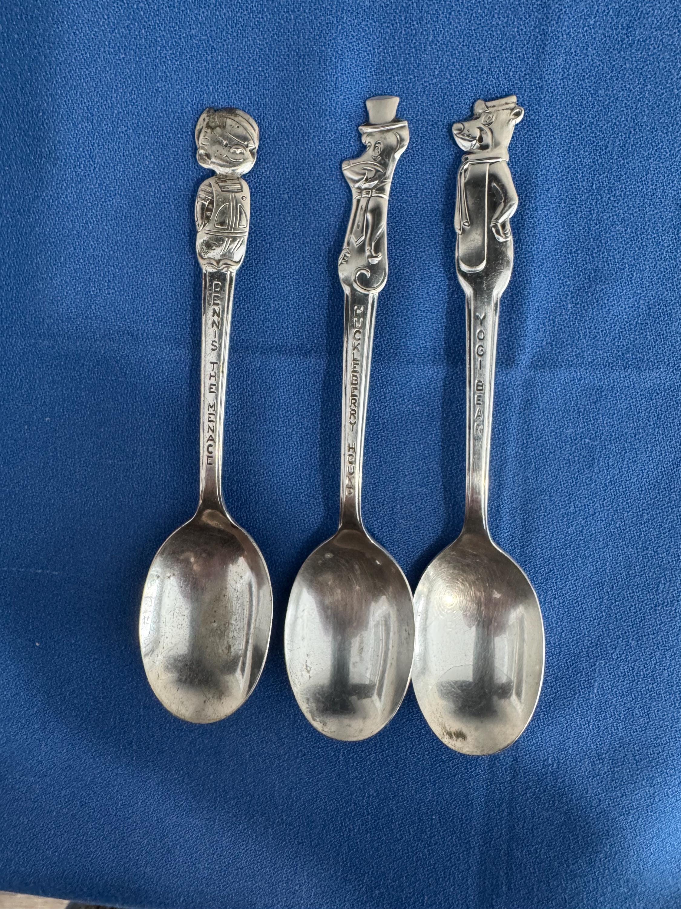 Vintage Huckleberry Hound, Yogi Bear and Dennis the Menace Silver