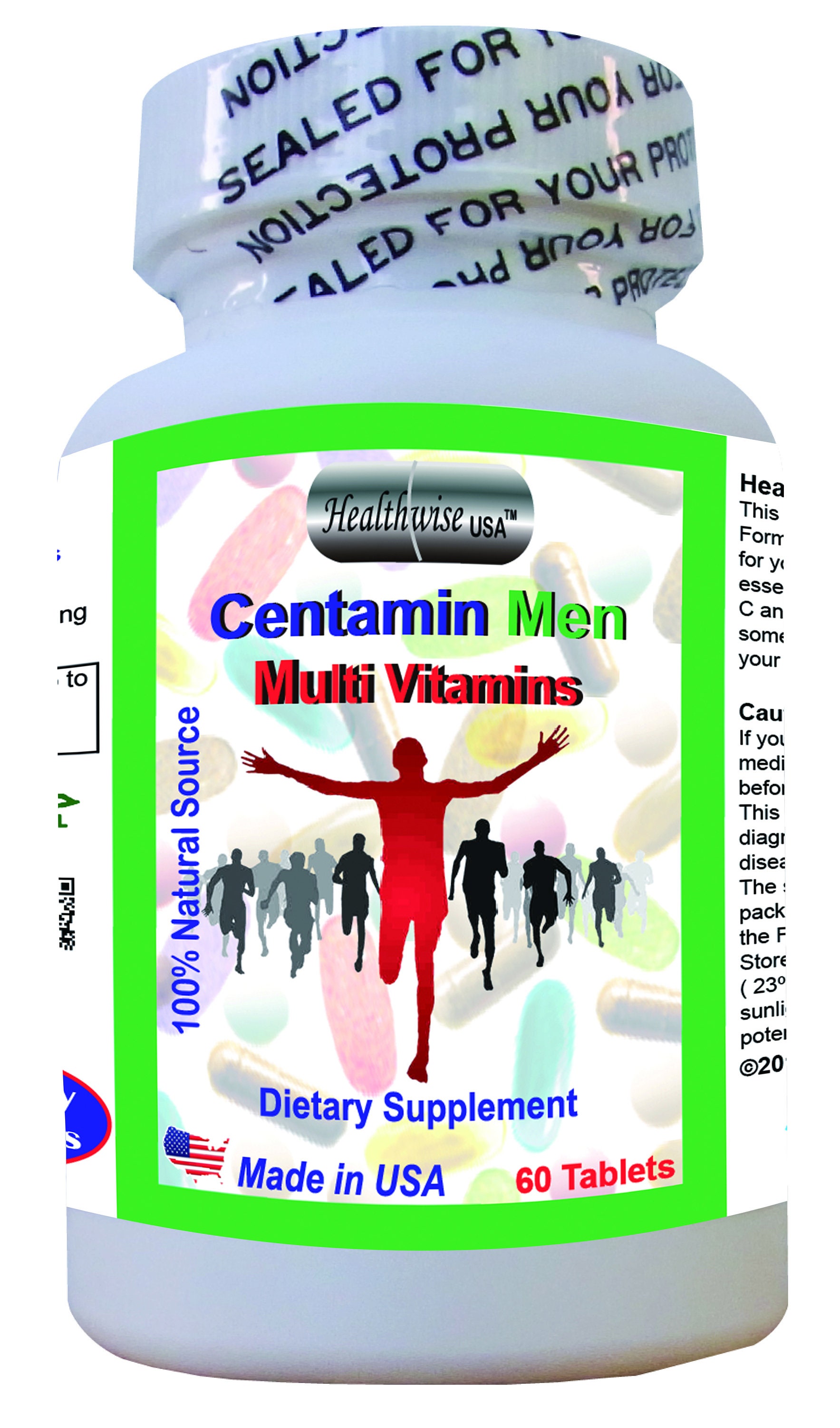 Centamin MEN Multi Vitamins 60 Tablets 100 Natural Source Etsy