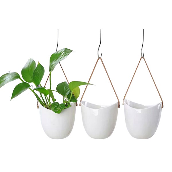 Hanging Ceramic Planter Etsy