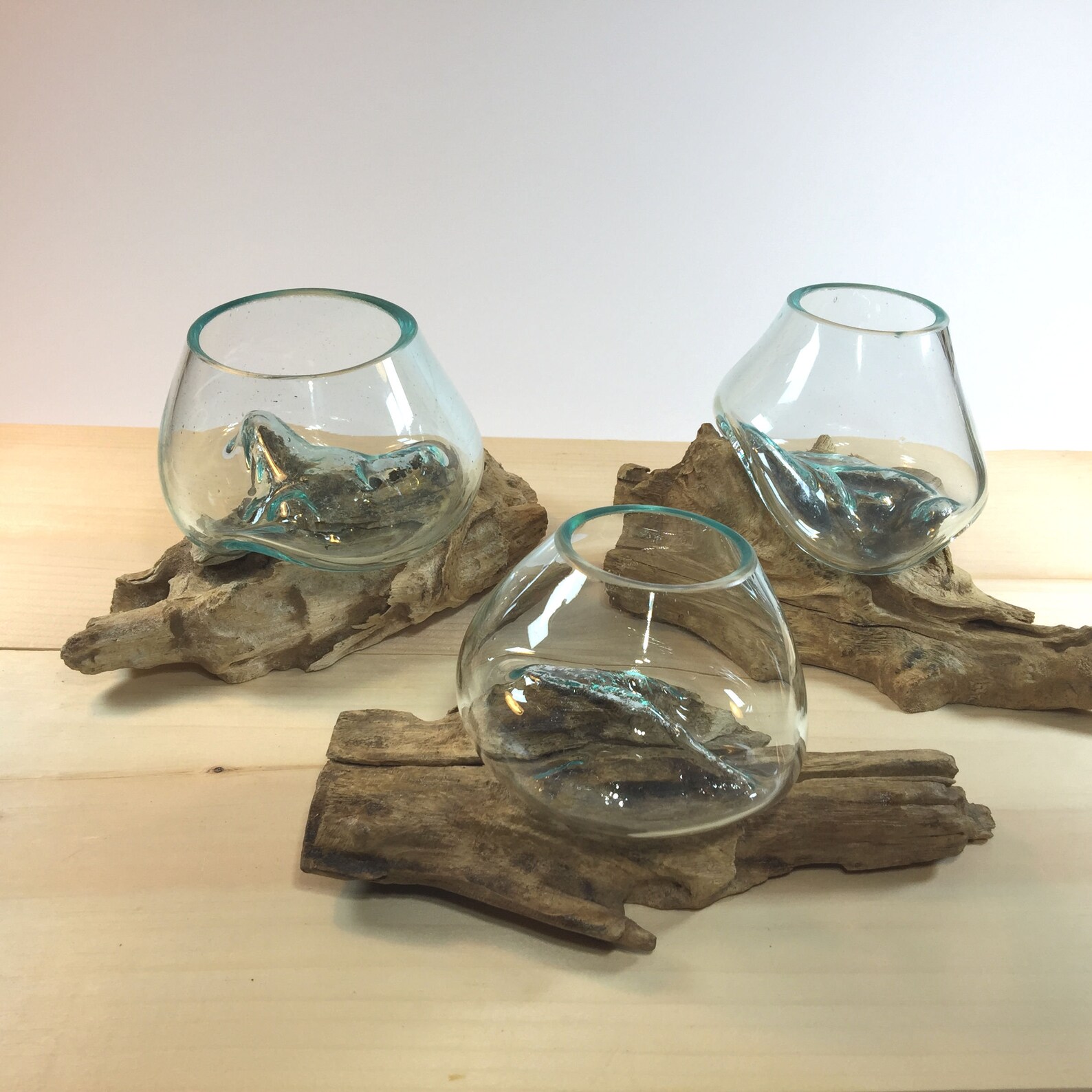 Molten Glass on Driftwood Small 5 to 5 H x 6 Etsy