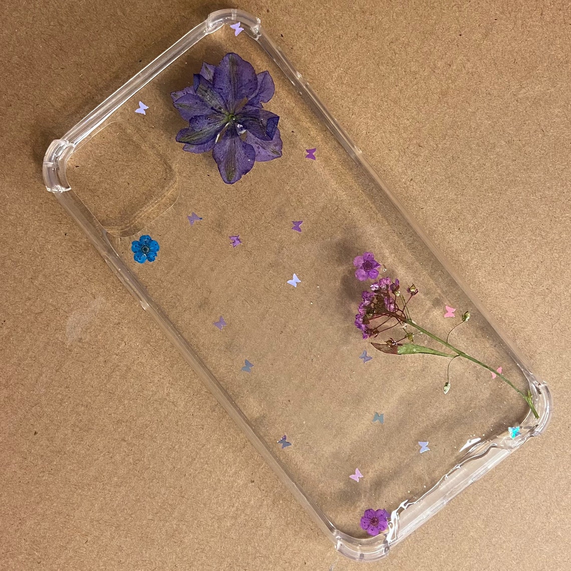 Resin Phone Case Name Phone Case Flowers Etsy