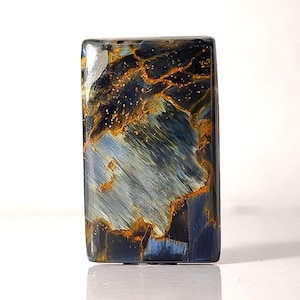 Natural Pietersite Cabochon Top Quality Fire Blue Pietersite Gemstone Rectangle Shape Loose Stone For Making Jewelry