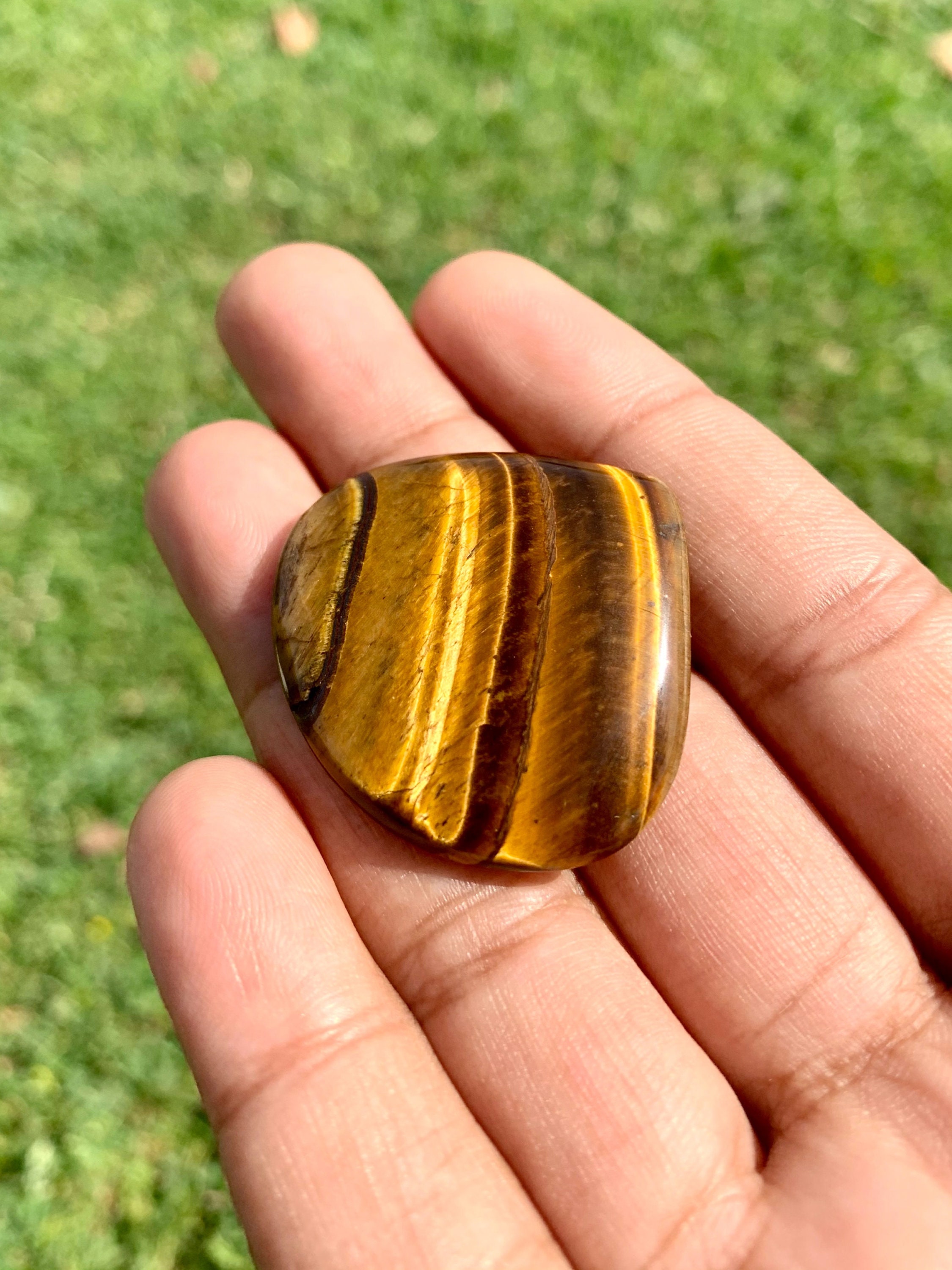 Ojo de tigre amarillo natural piedra preciosa suelta ojo de Etsy
