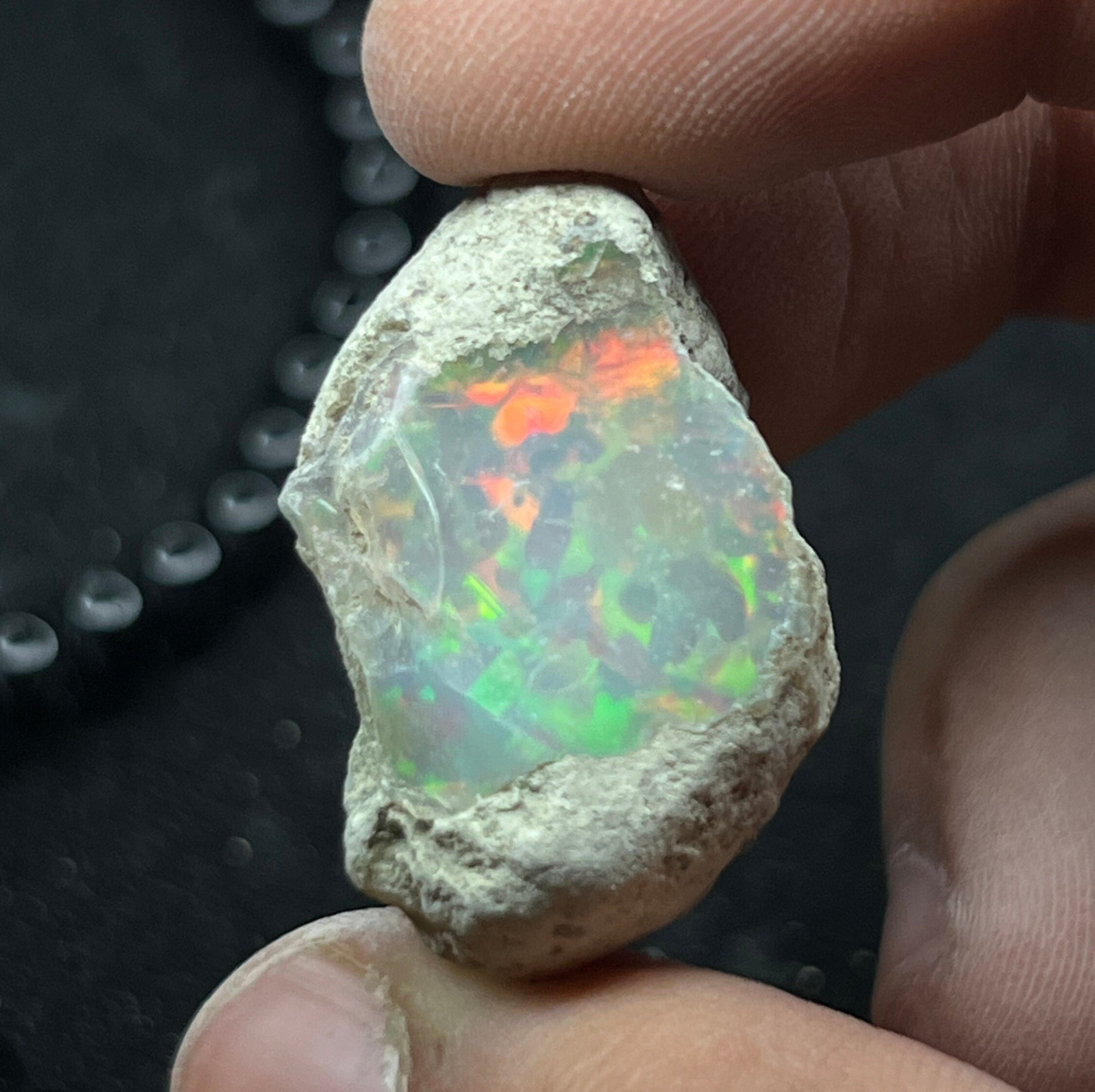 Opal Rough 200-Piece Lot AAA Natural Ethiopian Welo Fire - Multi Flash Opal Chips Rough Natural Brazil Fire Opal Loose Gemstones - Foto 12
