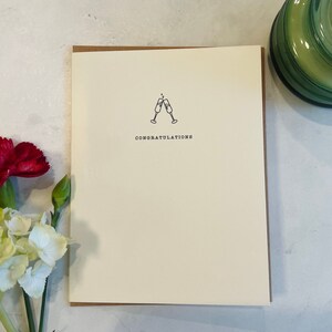 Gefeliciteerd kaart | Vier wenskaart | Minimalistisch