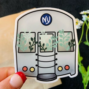 Adesivo decalcomania della metropolitana di New York / Adesivo fustellato impermeabile / New York City / MTA