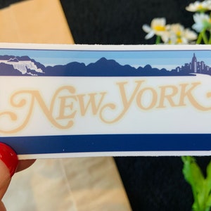NYC License Sticker | License Plate Cut Sticker | New York City Decal