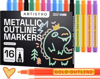 42 Artistro Cute Paint Pens Extra Fine Tip Acrylic Markers for Rock Painting,  Kids Craft, Artist Gift, Art Projects, Best Friend Gift 