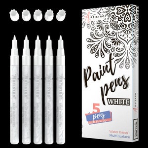 84 Acrylic Artistro Paint Pens 2 Packs of 42 Extra Fine Tip Markers for  Rock, Wood, Glass, Ceramic Painting 