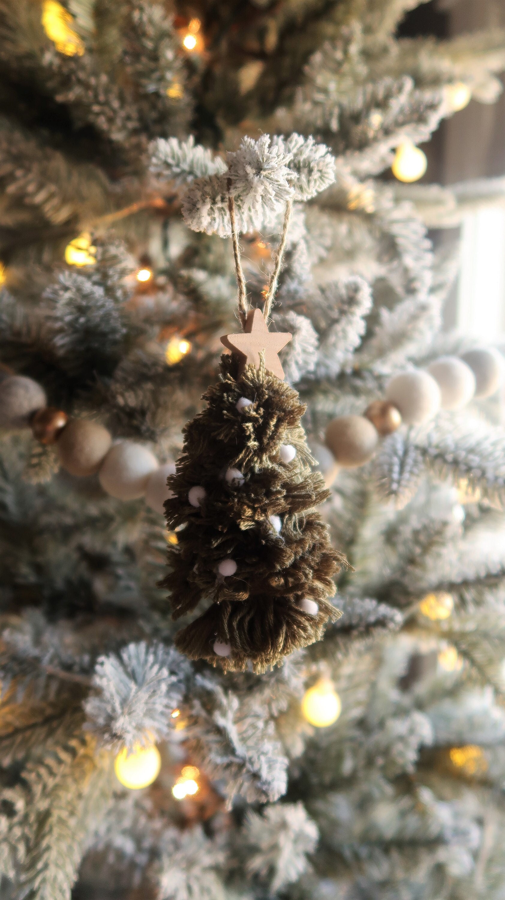 Christmas Trees w/ Pom Poms by Peking Handicraft