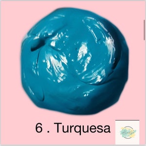 ALVA & GO Heat Set Paint, 5 ml Farbe 6. Türkis (Turquesa)