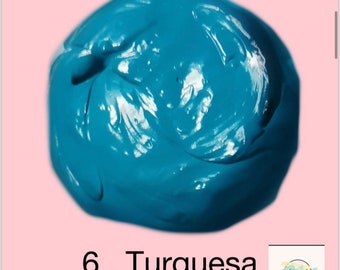 ALVA & GO Heat Set Paint, 5 ml color 6. Turquoise (Turquesa)