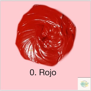 ALVA & GO Heat Set Paint, 5 ml color 0. RED (Rojo)
