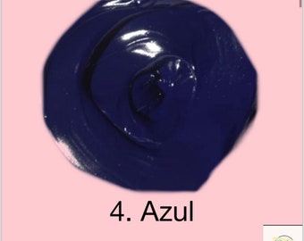 ALVA & GO Heat Set Paint, 5 ml couleur 4. BLEU (Azur)