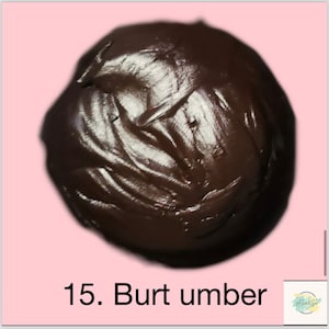 ALVA & GO Heat Set Paint, 5 ml Farbe 15. Burt Umber