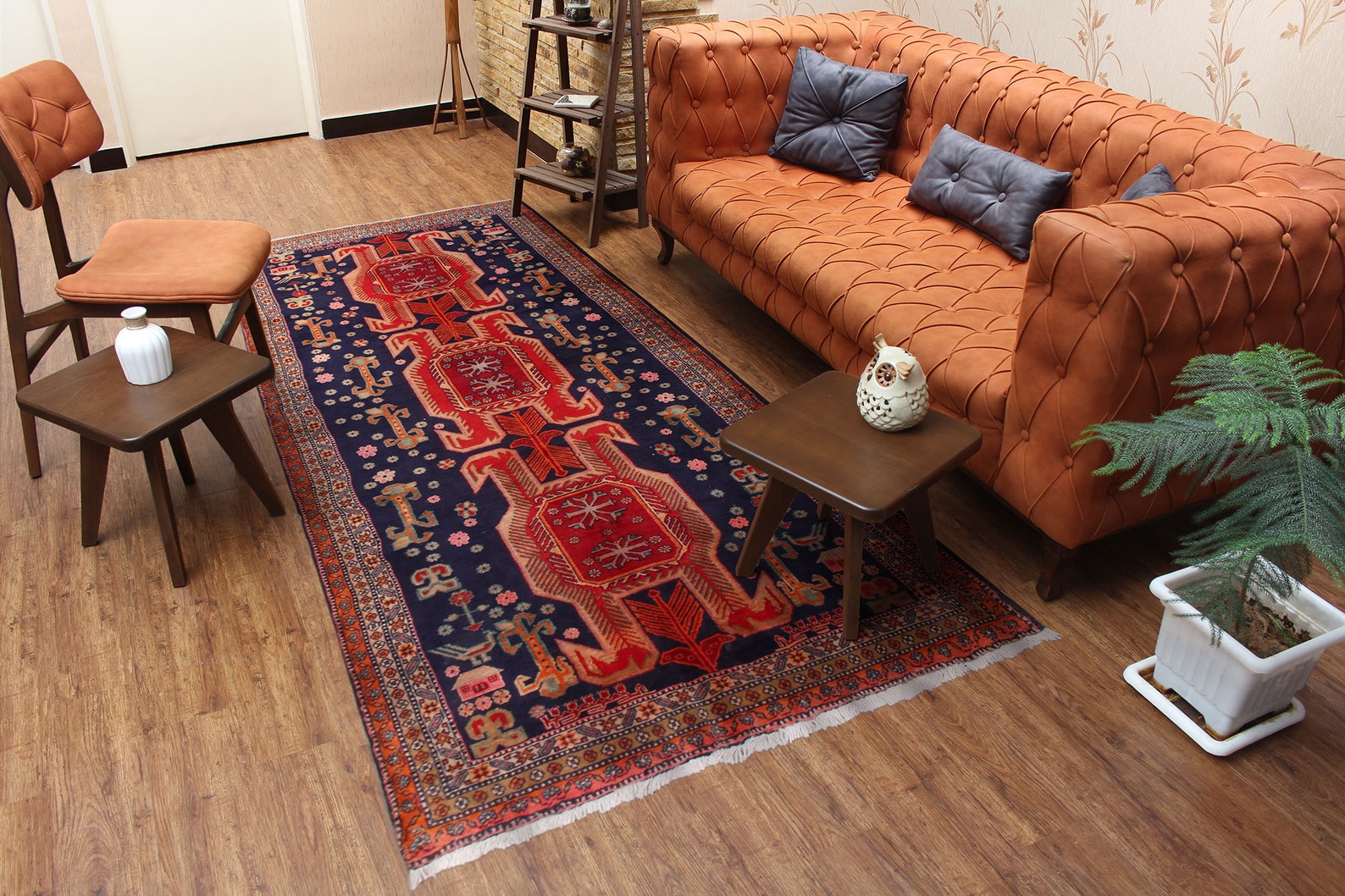 Wool Home Decor Turkish Area Rug Handmade Persian Kitchen Rug Etsy