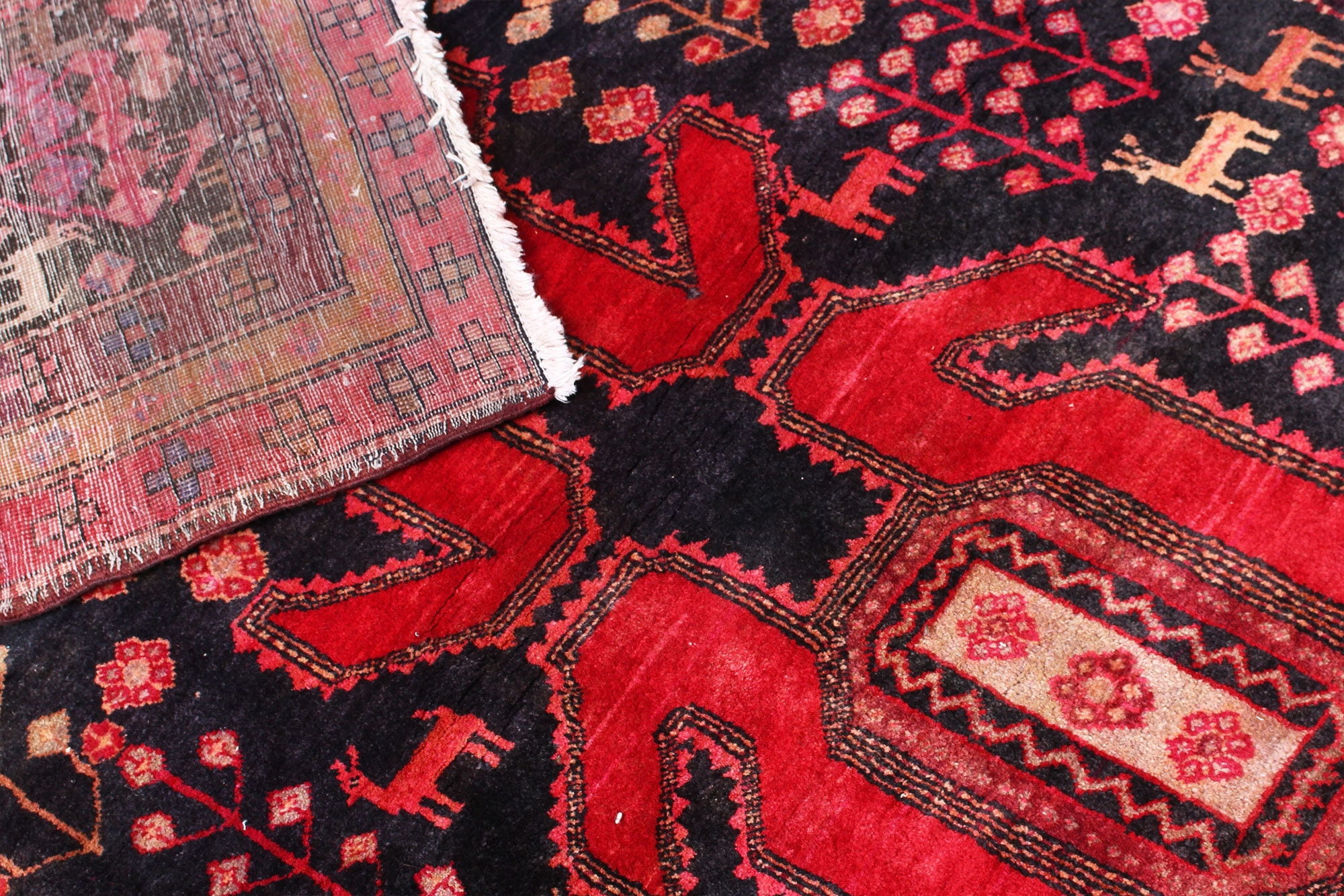 Persian Wool Runner Rug Kitchen Vintage Hand Made Rug Etsy