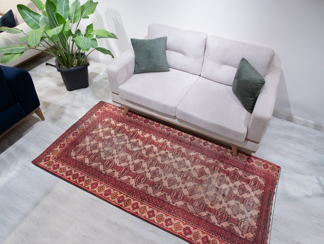 Area Rug, 3x6 Area Rug, 3x6 Persian Rug, Handmade Area Rug, Rugs for ...
