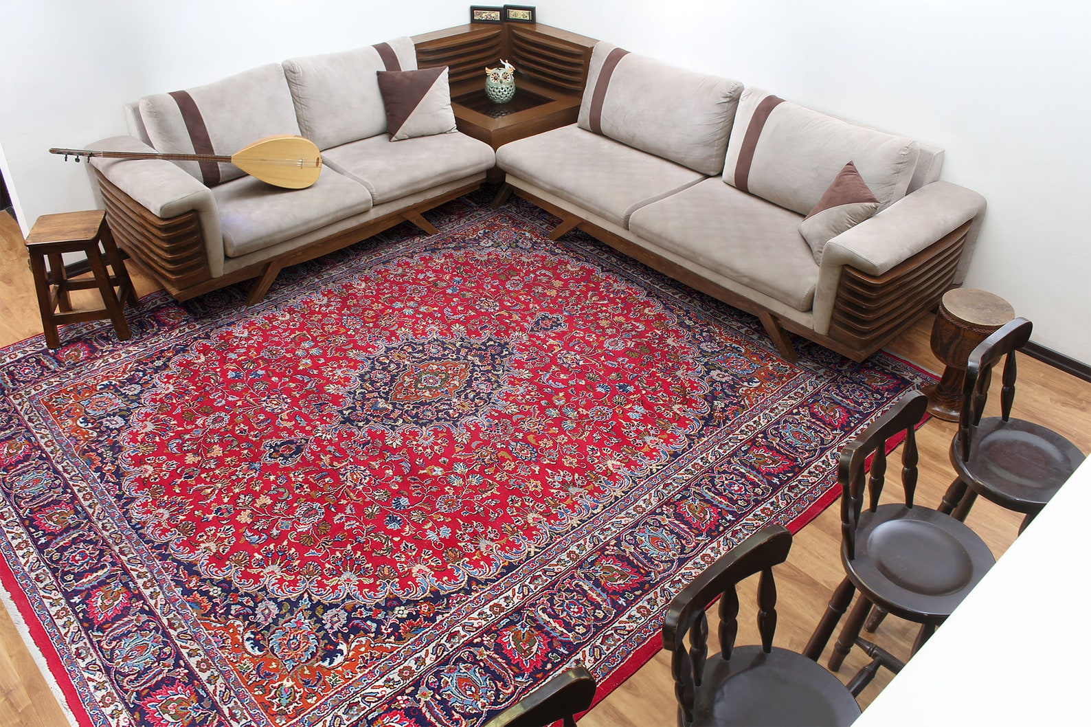 Persian Red and Blue Carpet 13'0x13'1 Etsy