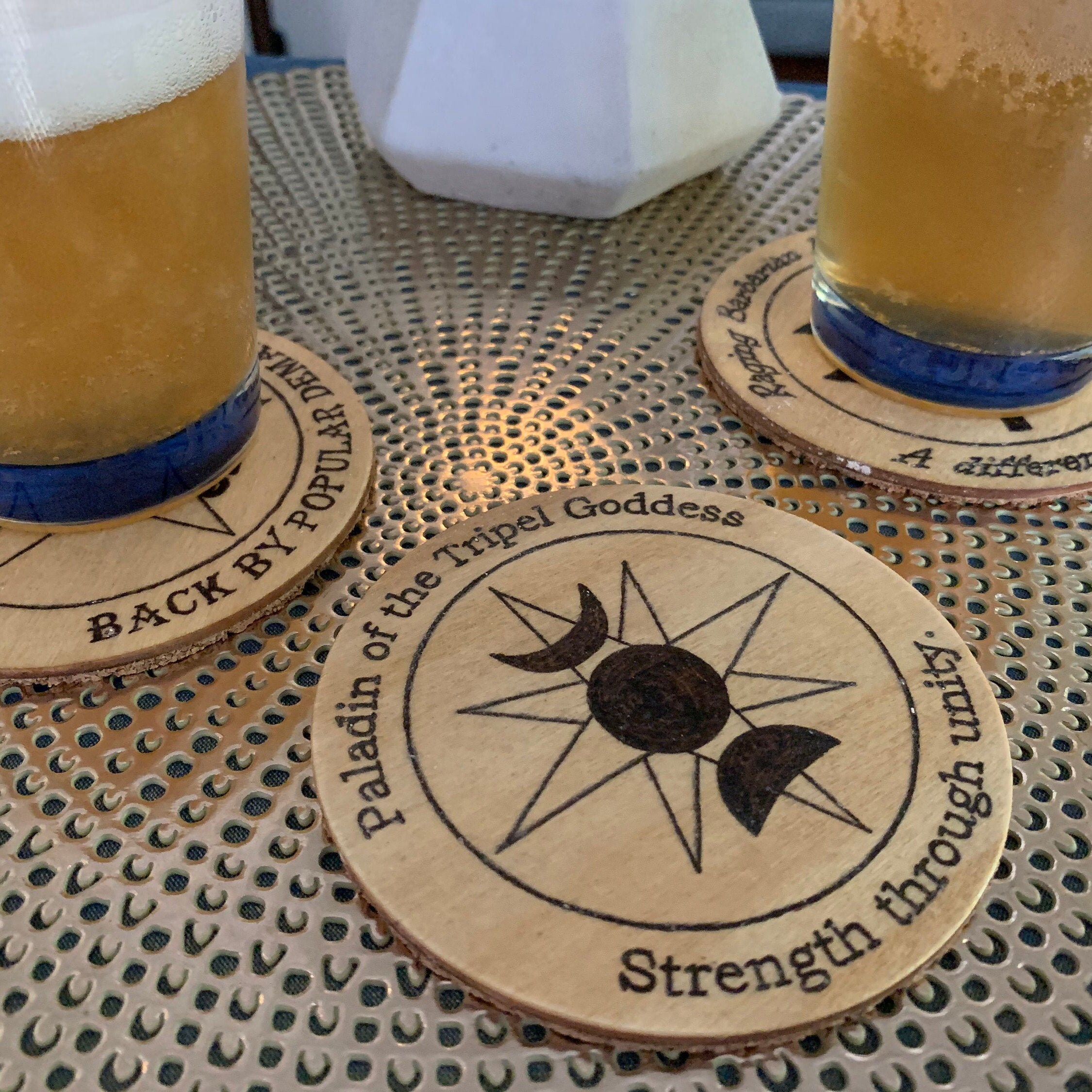 Fantasy Beer Coasters 4 Inch Circles Etsy