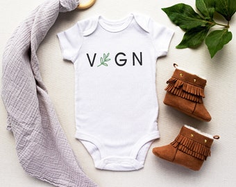 Vegan baby onesie®- Minimalist baby onesie®- Boho fashion-Baby bodysuit- Baby shower gift- Vegan onesie®- Vegan lifestyle- Vegan baby