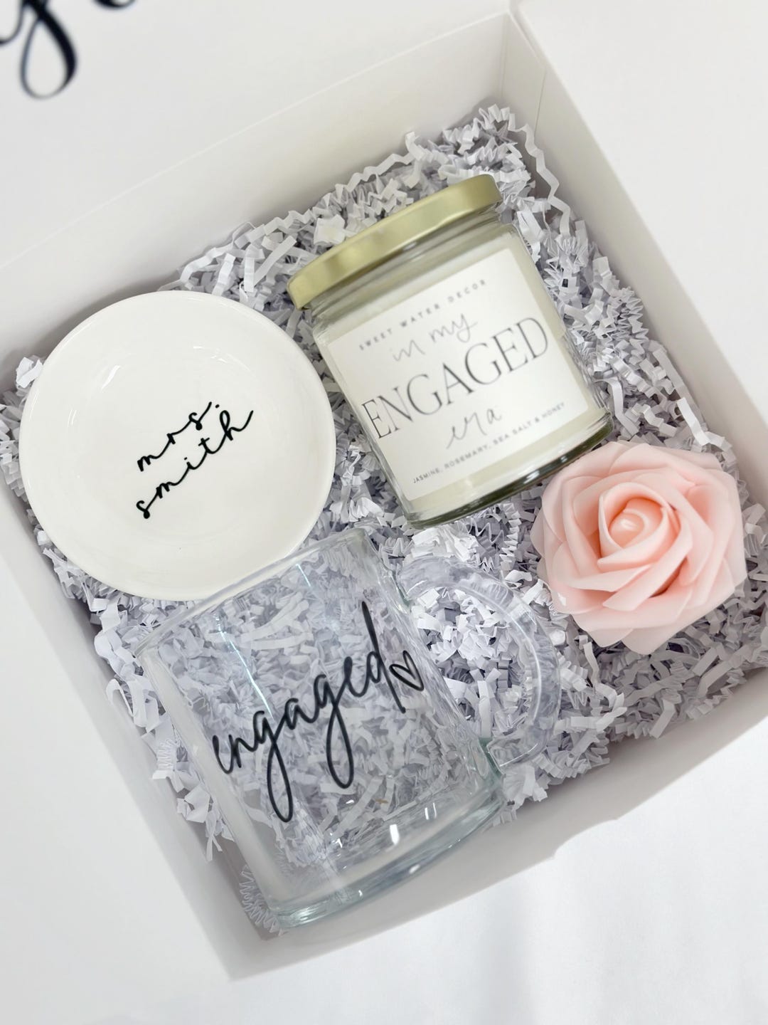 Engaged Era Gift Box Bride to Be Future Mrs Personalized Custom Bridal ...