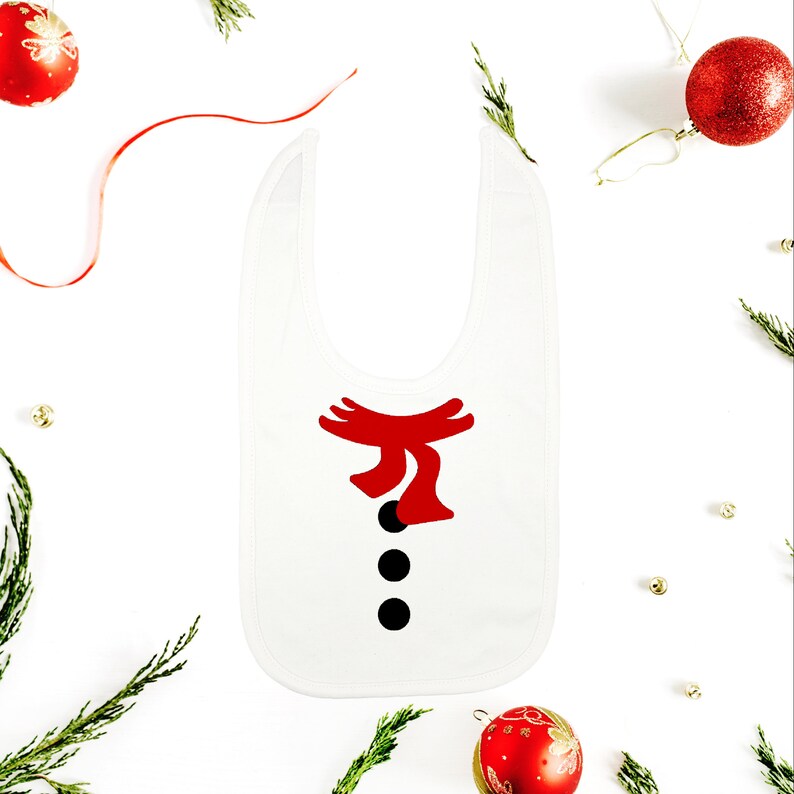 Christmas baby shower gift Christmas cute bibs Christmas baby bibs drool bib Snowman bib FREE Baby washcloth Funny bibs Newborn gift