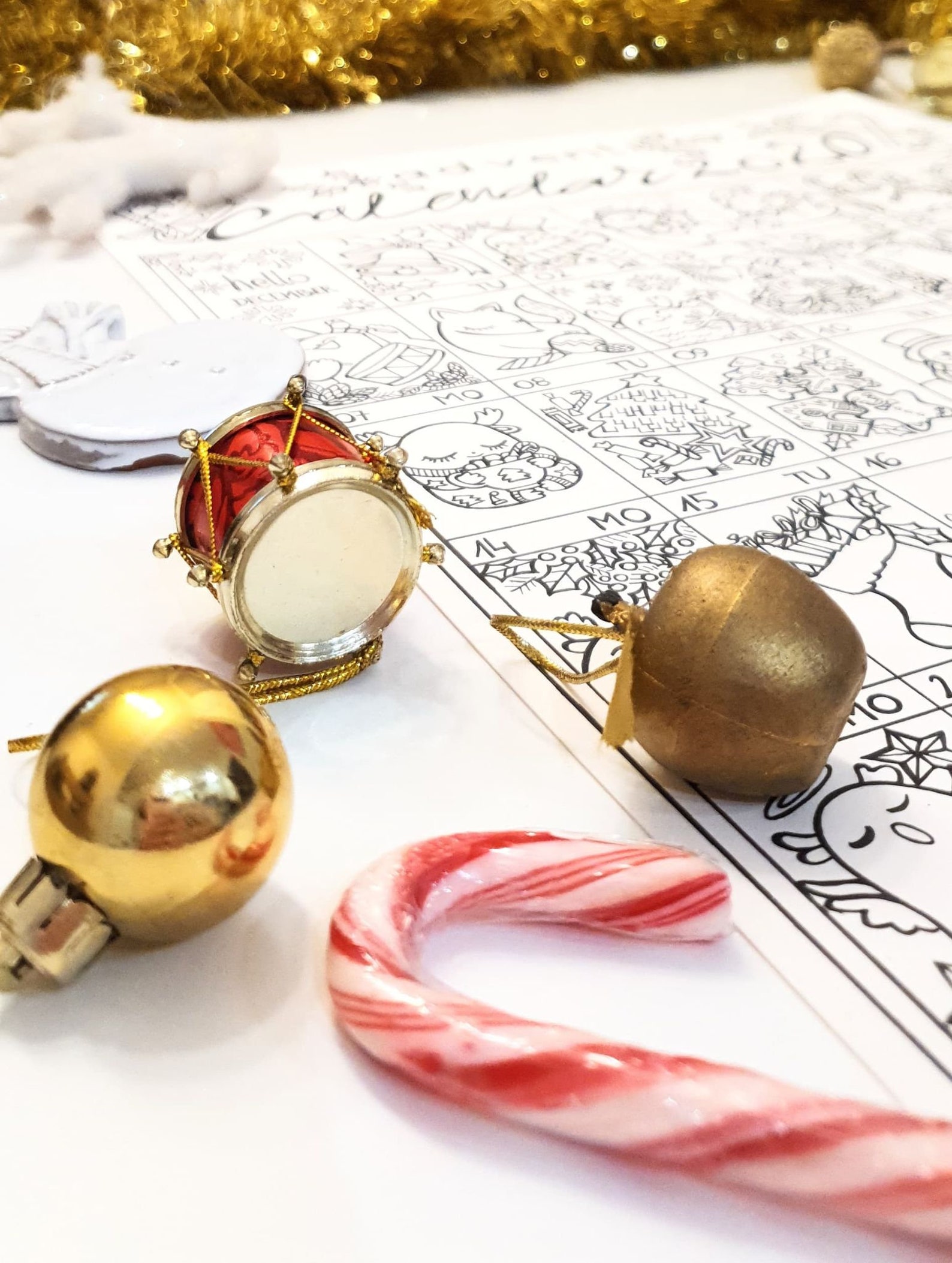 Printable Coloring Page Advent Calendar in Pdf Poster - Etsy